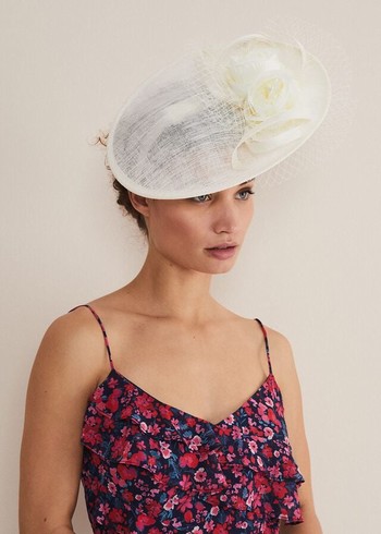 Phase Eight Ivory Flower Fascinator Hats White Australia | CK2657104